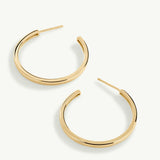 Pendientes Aro Lena Mini en Plata 925 Bañada en Oro de 18 Kt