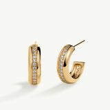 Pendientes Caela en Plata 925 Bañada en Oro de 18 Kt