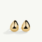 Pendientes Juli 8 mm en Plata 925 Bañada en Oro de 18 Kt