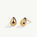 Pendientes Juli 8 mm en Plata 925 Bañada en Oro de 18 Kt