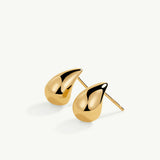 Pendientes Juli 14 mm en Plata 925 Bañada en Oro de 18 Kt