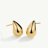 Pendientes Juli 14 mm en Plata 925 Bañada en Oro de 18 Kt