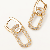 Pendientes Erya en Plata 925 Bañada en Oro de 18 Kt