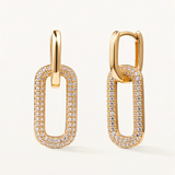 Pendientes Erya en Plata 925 Bañada en Oro de 18 Kt