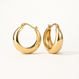 Pendientes Aro Luma en Plata 925 Bañada en Oro de 18 Kt