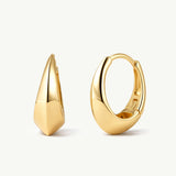 Pendientes Lunara Bold en Plata 925 Bañada en Oro de 18 Kt