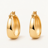 Pendientes Aro Vora en Plata 925 Bañada en Oro de 18 Kt