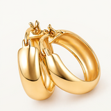 Pendientes Aro Vika en Plata 925 Bañada en Oro de 18 Kt