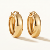 Pendientes Aro Vika en Plata 925 Bañada en Oro de 18 Kt