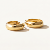 Pendientes Aro Vika en Plata 925 Bañada en Oro de 18 Kt