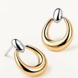 Pendientes Nelia Link en Plata 925 Bañada en Oro de 18 Kt