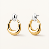 Pendientes Nelia Link en Plata 925 Bañada en Oro de 18 Kt