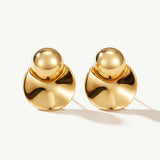 Pendientes Mara Desmontables en Plata 925 Bañada en Oro de 18 kt