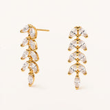 Pendientes Sylva en Plata 925 Bañada en Oro de 18 Kt