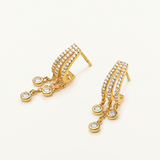 Pendientes Radiance Gala en Plata 925 Bañada en Oro de 18 Kt