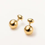 Pendientes Bold Nova en Plata 925 Bañada en Oro de 18 Kt