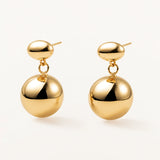 Pendientes Bold Nova en Plata 925 Bañada en Oro de 18 Kt