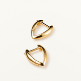 Pendientes Spike en Plata 925 Bañada en Oro de 18 Kt