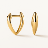 Pendientes Spike en Plata 925 Bañada en Oro de 18 Kt