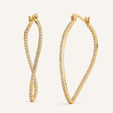 Pendientes Radiance Glow en Plata 925 Bañada en Oro de 18 Kt