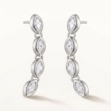 Pendientes Oria Marquise Line en Plata de Primera Ley
