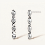 Pendientes Oria Marquise Line en Plata de Primera Ley