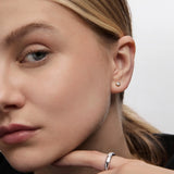 Pendientes Oria Radiant Mini en Plata 925 Bañada en Oro de 18 Kt