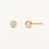 Pendientes Oria Radiant Mini en Plata 925 Bañada en Oro de 18 Kt