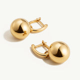Pendientes Auren Sphere en Plata 925 Bañada en Oro de 18 Kt