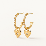 Pendientes Coralia en Plata 925 Bañada en Oro de 18 Kt