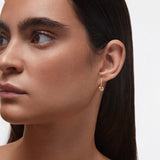 Pendientes Coralia en Plata 925 Bañada en Oro de 18 Kt