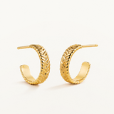 Pendientes Solco en Plata 925 Bañada en Oro de 18 Kt