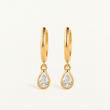 Pendientes Avelia en Plata 925 Bañada en Oro de 18 Kt
