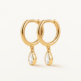 Pendientes Avelia en Plata 925 Bañada en Oro de 18 Kt