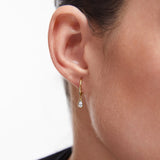 Pendientes Avelia en Plata 925 Bañada en Oro de 18 Kt