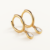 Pendientes Avelia en Plata 925 Bañada en Oro de 18 Kt