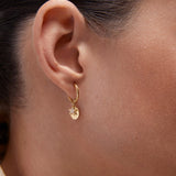 Pendientes Astra en Plata 925 Bañada en Oro de 18 Kt