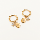 Pendientes Astra en Plata 925 Bañada en Oro de 18 Kt