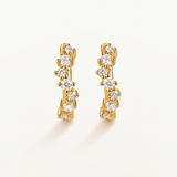 Pendientes Elina en Plata 925 Bañada en Oro de 18 Kt