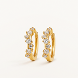 Pendientes Elina en Plata 925 Bañada en Oro de 18 Kt