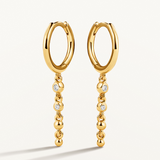 Pendientes Lumis en Plata 925 Bañada en Oro de 18 Kt