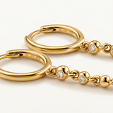 Pendientes Lumis en Plata 925 Bañada en Oro de 18 Kt