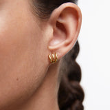 Pendientes Auria en Plata 925 Bañada en Oro de 18 Kt