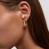Pendientes Silta en Plata 925 Bañada en Oro de 18 Kt