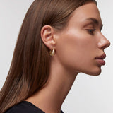 Pendientes Silta en Plata 925 Bañada en Oro de 18 Kt