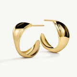 Pendientes Arel en Plata 925 Bañada en Oro de 18 Kt