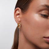 Pendientes Arel en Plata 925 Bañada en Oro de 18 Kt