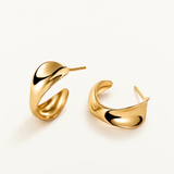 Pendientes Arel en Plata 925 Bañada en Oro de 18 Kt