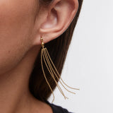 Pendientes Mini Beads Era en Plata 925 Bañada en Oro de 18 Kt