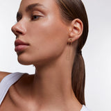 Pendientes Mini Beads Loop en Plata 925 Bañada en Oro de 18 Kt